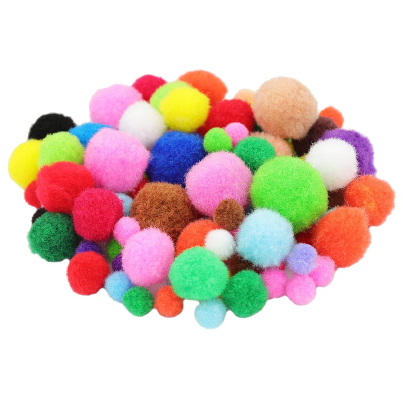PenVinoo 862 Pieces Art & Craft Supplies Set DIY Activities & Parties Pipe Cleaners Craft Set 200 Pcs Pipe Cleaners 454 Pcs Pom Poms 208 Pcs Wiggle Eyes Self Adhesive - Image 3